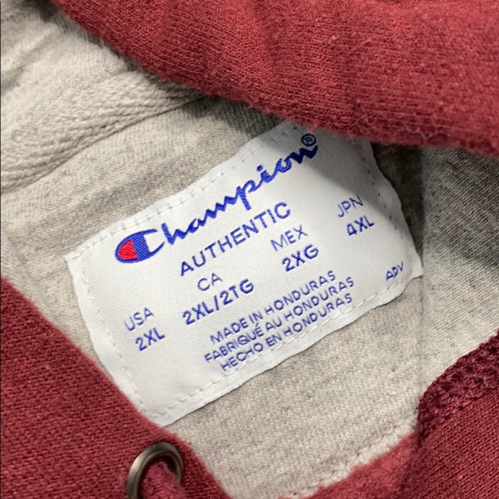 Champion Maroon School Theme Pullover Hoodie Q2 - image 3